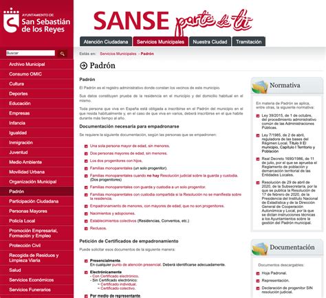 empadronamiento san sebastián de los reyes online